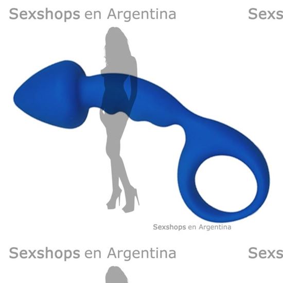 Dilatador anal flexible curvo